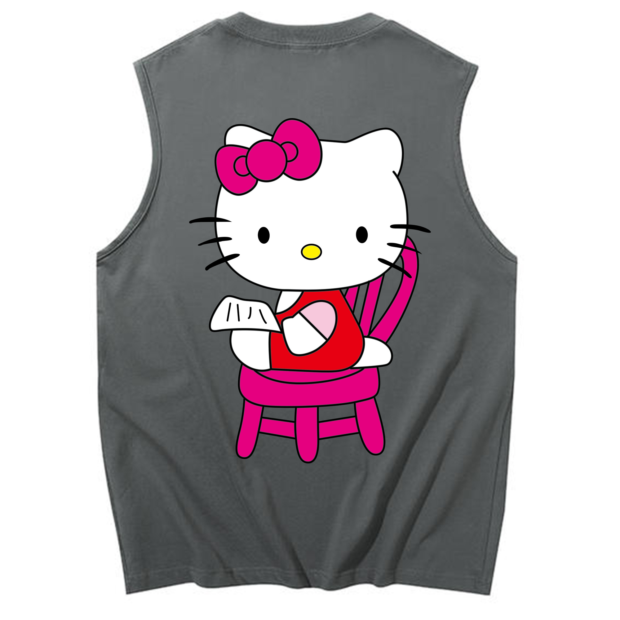 （画像用） Hello Kitty ハローキティ コットン100％タンクトップ（背面プリント）